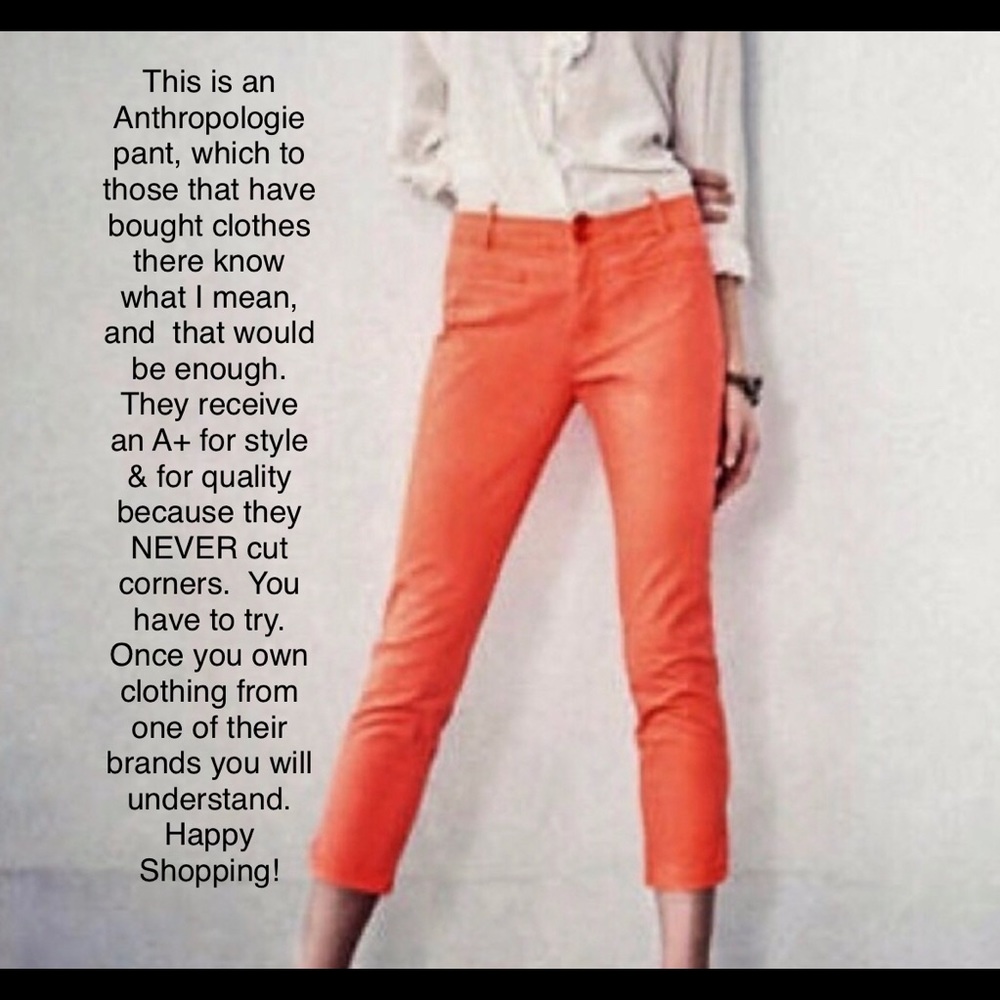 Cartonnier (Anthropologie) Sz 6 twill ankle pants